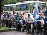 Cars travelling into HCMC's center to pay fees